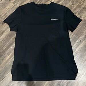 Alphalete Black Minimal Logo Tee – Men’s Large – 100% Cotton NWT